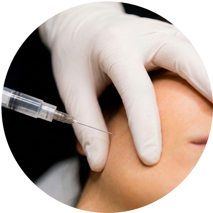 Injections — acide hyaluronique, botox